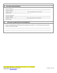 Form FP-026R Application for Renewal of Certificate of Competency for Cleaning / Inspecting Commercial Cooking Operations - Massachusetts, Page 2