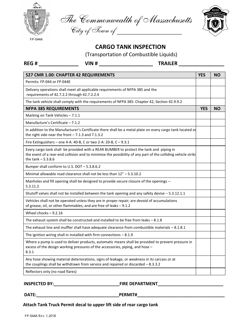 Form FP 044A Fill Out Sign Online and Download Printable PDF