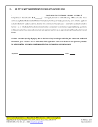 Form FP-058 Application for Explosives Certificate of Competency - Massachusetts, Page 5