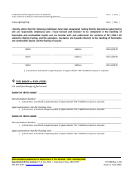 Form FP-293B Barge Application for Marine Fueling Permit - Massachusetts, Page 2