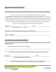 Form FP-293M Mobile Facility Application for Marine Fueling Permit - Massachusetts, Page 3