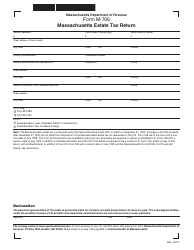 Document preview: Form M-706 Massachusetts Estate Tax Return - Massachusetts