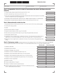 Form M-706 Massachusetts Estate Tax Return - Massachusetts, Page 3