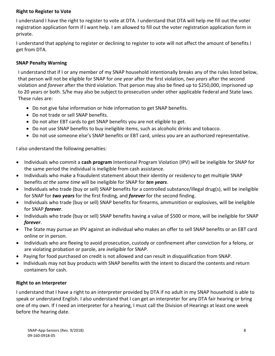 Application for Seniors - Massachusetts, Page 10