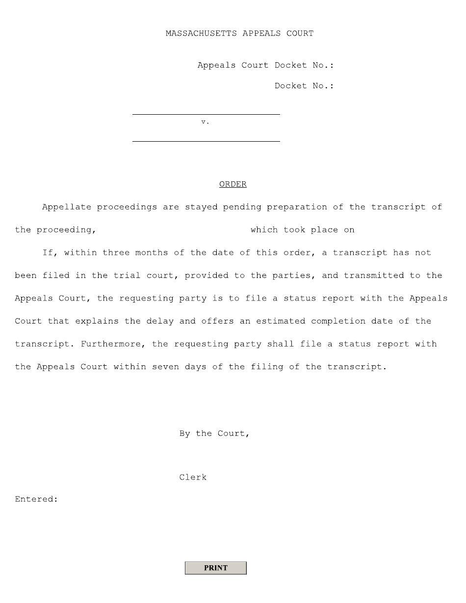 Motion for Additional or Corrected Transcript(S) in Criminal Cases - Massachusetts, Page 4