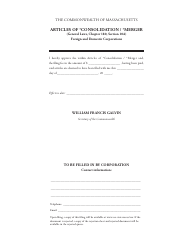 Form 18010AM Articles of Consolidation / Merger - Foreign and Domestic Corporations - Massachusetts, Page 4