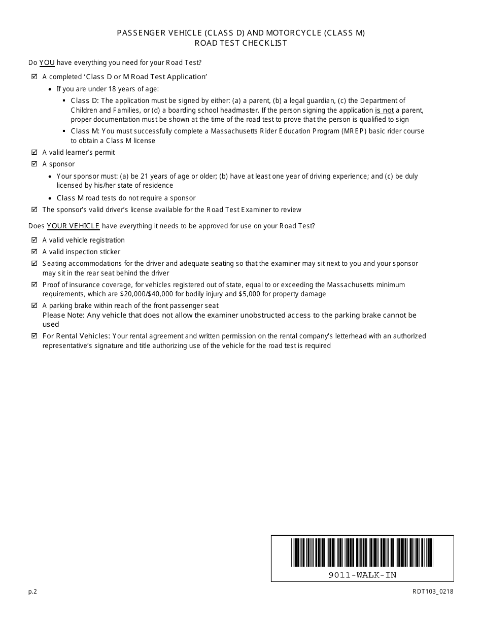 Form Rdt103 Fill Out Sign Online And Download Fillable Pdf Massachusetts Templateroller 5536