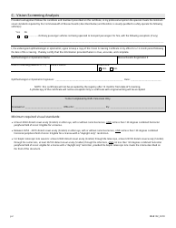 Form MAB102 Class D and M Vision Screening Certificate - Massachusetts, Page 2