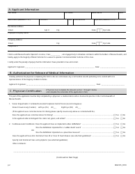 Form MAB105 Application for Intrastate Medical Waivers to Operate Class a, B, or C Commercial Motor Vehicles - Massachusetts, Page 2