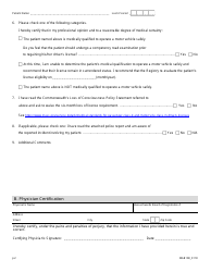 Form MAB108 Loss of Consciousness Evaluation Form - Massachusetts, Page 2