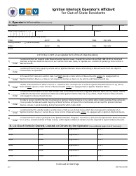 Document preview: Form DCU134 Ignition Interlock Operator's Affidavit for Out-of-State Residents - Massachusetts