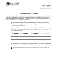 Application for Farm Registration - Massachusetts, Page 7