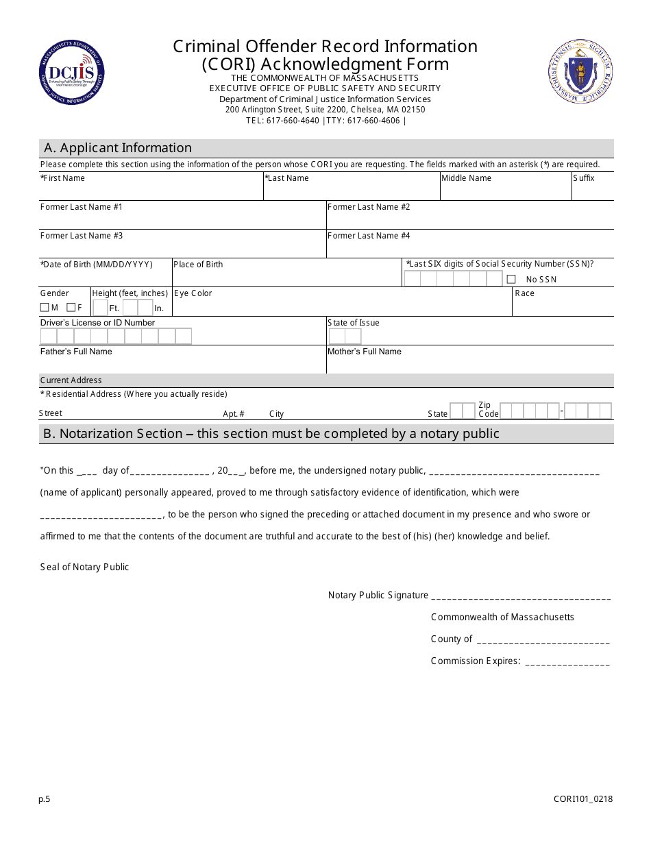 Form VSC101 Application for a School Pupil Transportation (7d) Certificate - Massachusetts, Page 5