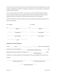 Form PDS109 Driving School Bond - Massachusetts, Page 2