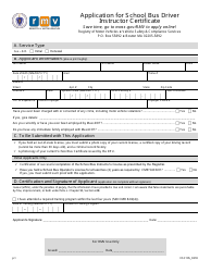 Document preview: Form VSC105 Application for School Bus Driver Instructor Certificate - Massachusetts