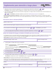 Document preview: Formulario LTC-SUPP (SP) Suplemento Para Atencion a Largo Plazo - Massachusetts (Spanish)