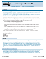 Formulario NCP-1 (SP) Formulario Para Padre No Custodial - Massachusetts (Spanish)