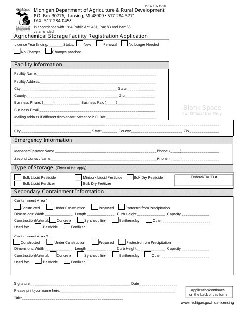 Form PI-192  Printable Pdf