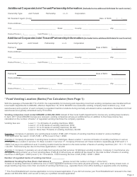 Form FI-107 Food Establishment License Application - Michigan, Page 2