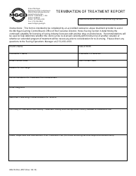 Form MGCB-RAL-4057 Termination of Treatment Report - Michigan