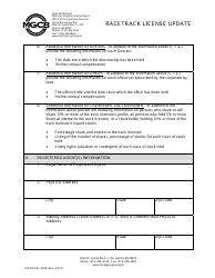 Form MGCB-RAL-4028 Racetrack License Update - Michigan, Page 3
