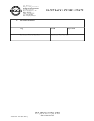 Form MGCB-RAL-4028 Racetrack License Update - Michigan, Page 4