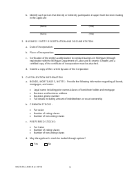 Form MGCB-RAL-4043 Racetrack License Application - Michigan, Page 3