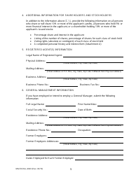 Form MGCB-RAL-4043 Racetrack License Application - Michigan, Page 5