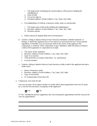 Form MGCB-RAL-4043 Racetrack License Application - Michigan, Page 8