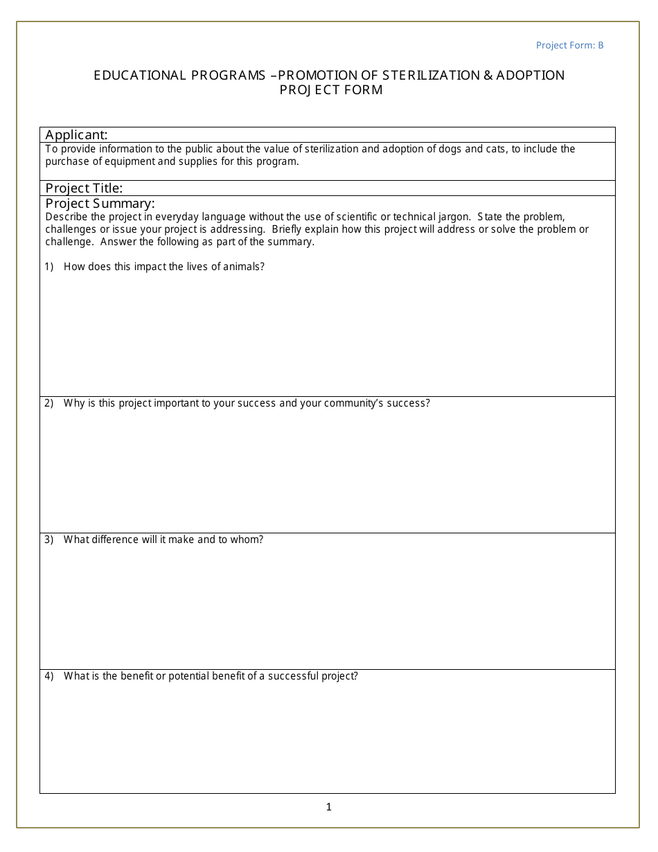Form B Fill Out, Sign Online and Download Fillable PDF, Michigan