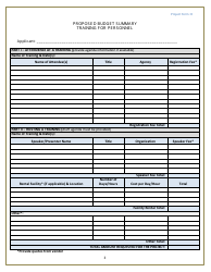 Form D Training for Authorized Personnel Project Form - Michigan, Page 3