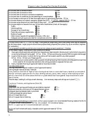 Migrant Labor Housing Plan Review Worksheet - Michigan, Page 3