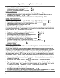 Migrant Labor Housing Plan Review Worksheet - Michigan, Page 5