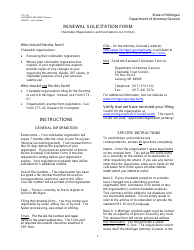 Form CTS-02 Renewal Solicitation Form - Michigan