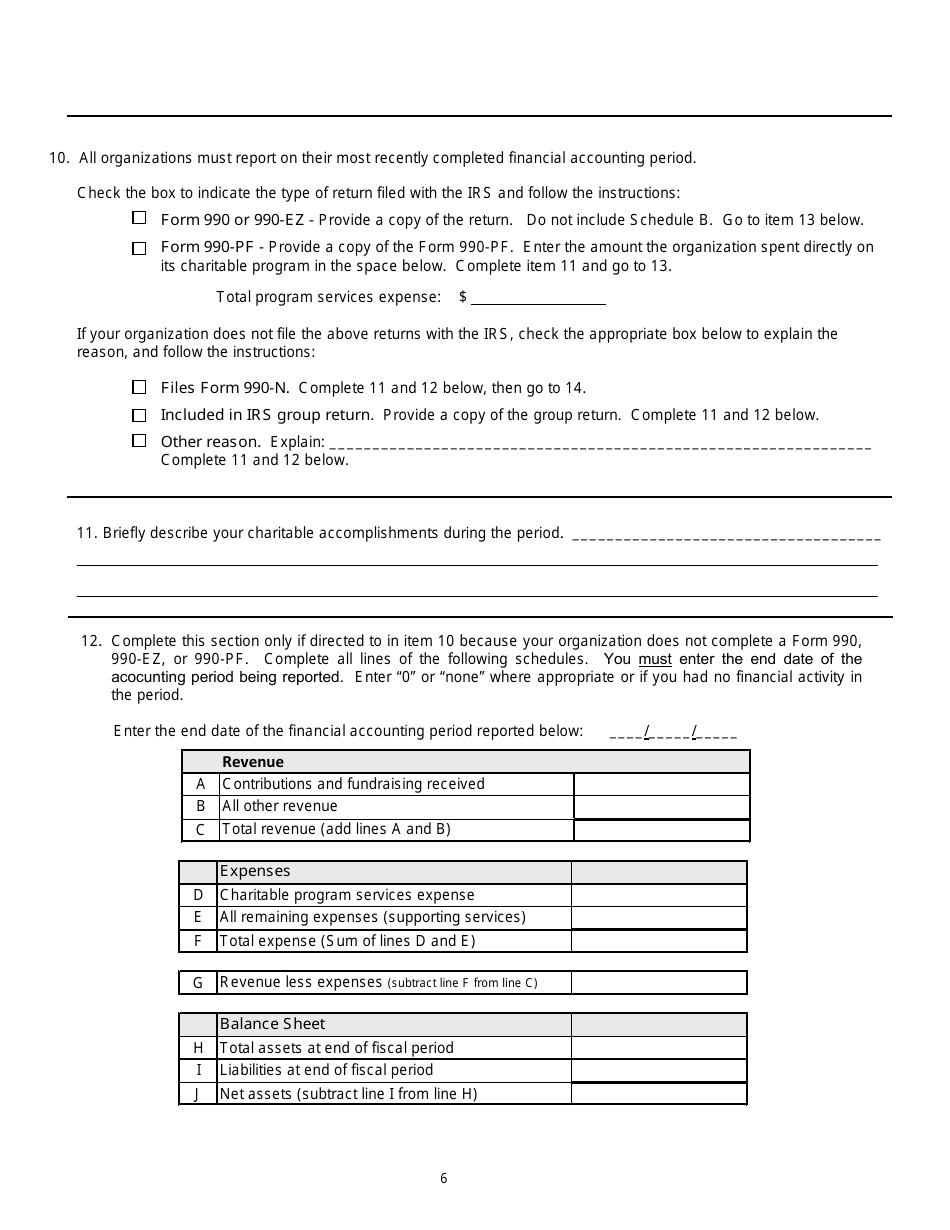 Form CTS-02 Renewal Solicitation Form - Michigan, Page 6