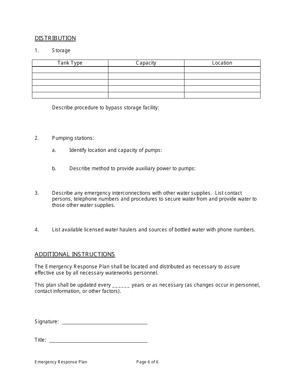 Emergency Response Plan - Michigan, Page 6