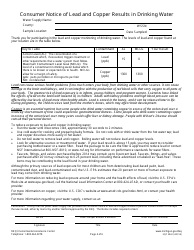 Form EQP5942 Lead and Copper Report and Consumer Notice of Lead and Copper Results Certificate for Community Water Supply - Michigan, Page 4