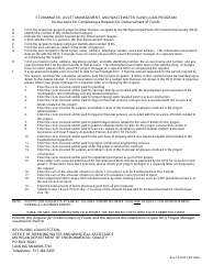 Form EQP6563 Stormwater / Asset Management / Wastewater (Saw) Loan Program Request for Disbursement of Funds - Michigan, Page 2
