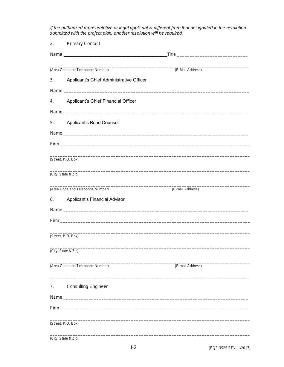 Form EQP3525 Drinking Water Revolving Fund Application for Financial Assistance for Municipal Applicants - Michigan, Page 3