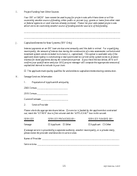 Form EQP3524 Clean Water Revolving Funds Application for Financial Assistance - Michigan, Page 6