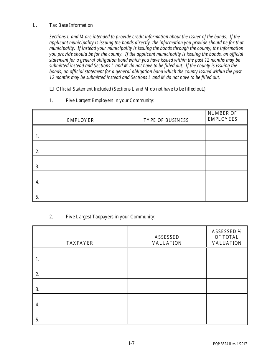 Form EQP3524 Clean Water Revolving Funds Application for Financial Assistance - Michigan, Page 8