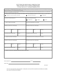 Document preview: Petition for Grievance Arbitration Employment Relations Commission - Michigan