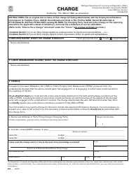 Michigan Unfair Labor Practice Charge Form Download Fillable PDF ...