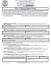 Form LC-95 Proof of Financial Responsibility - Michigan, Page 3