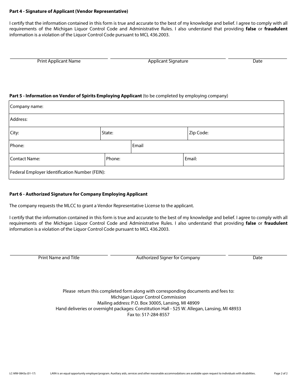 Form LC-MW-0843A - Fill Out, Sign Online and Download Fillable PDF ...