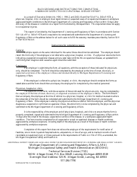 Form MIOSHA-MTSD-51 Known or Suspected Occupational Disease Report - Michigan, Page 2