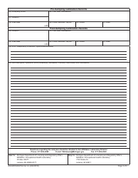 Form OHLMIOSHA91SA Air/Material Sampling Report - Michigan, Page 2