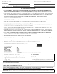 Form CSCL/CD-501 Articles of Incorporation for Use by Domestic Profit Professional Service Corporations - Michigan, Page 4