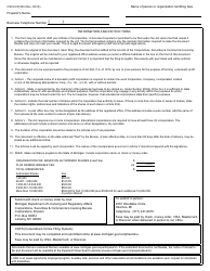 Form CSCL/CD-500 Articles of Incorporation for Use by Domestic Profit Corporations - Michigan, Page 4