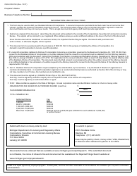 Form CSCL/CD-510C Restated Articles of Incorporation - Michigan, Page 4